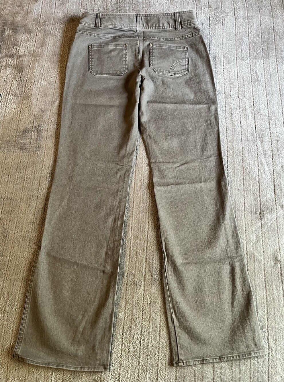 Womens IE Relaxed Gray Jeans Wide-leg Size 4